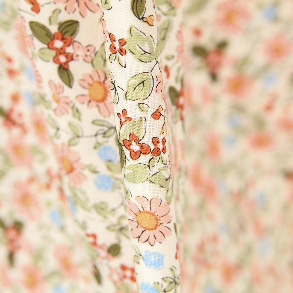 Popeline Florezinhas Rosa - Ribes y Casals