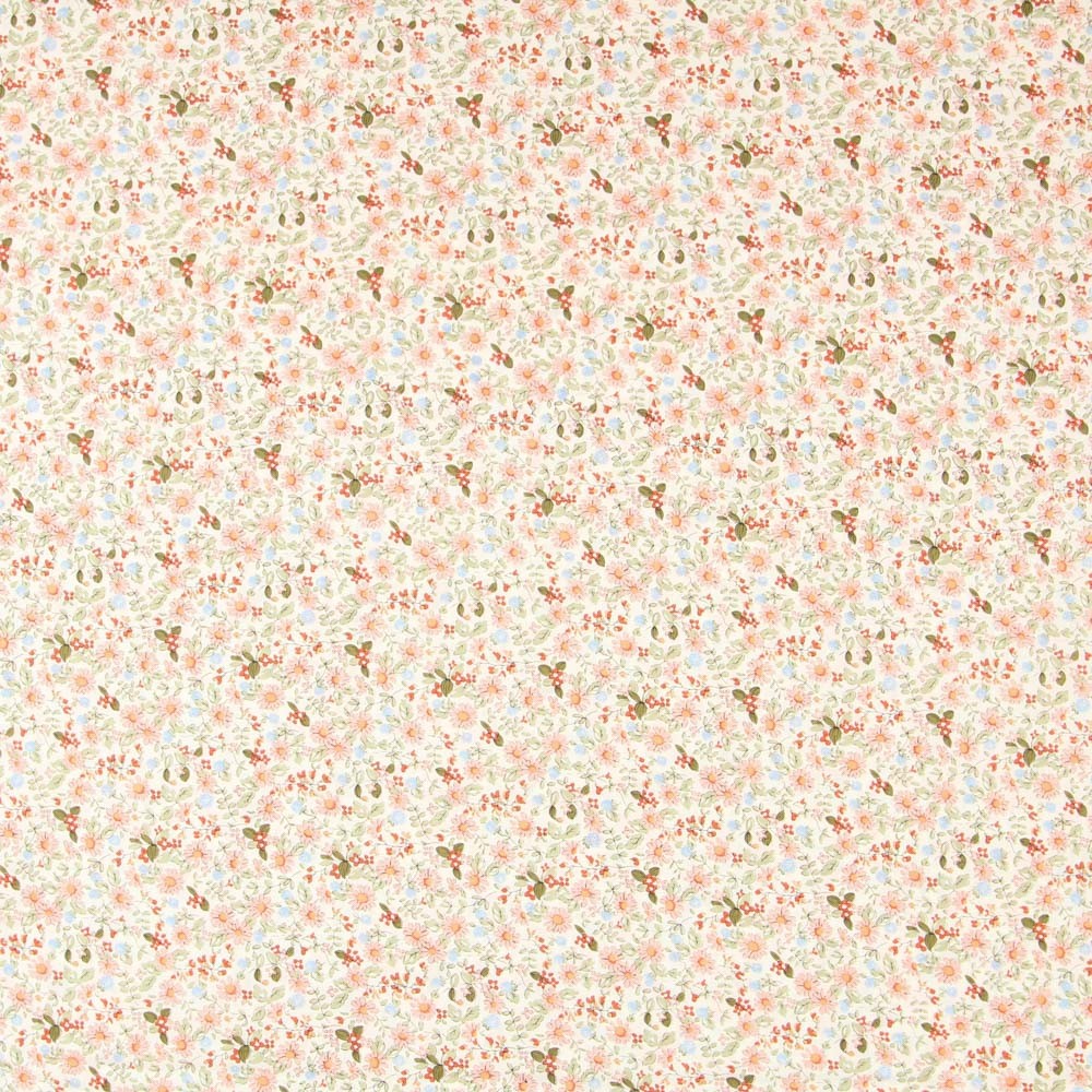 Popeline Florezinhas Rosa - Ribes y Casals