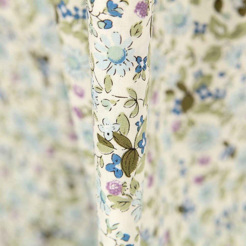 Popeline Florezinhas Verde - Ribes y Casals