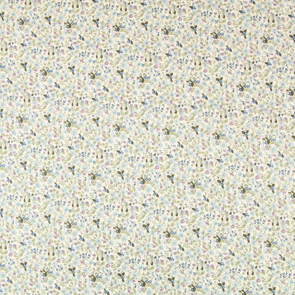 Popeline Florezinhas Verde - Ribes y Casals