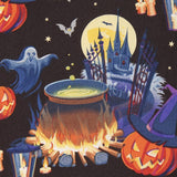 Popeline Halloween Abóboras - Ribes y Casals