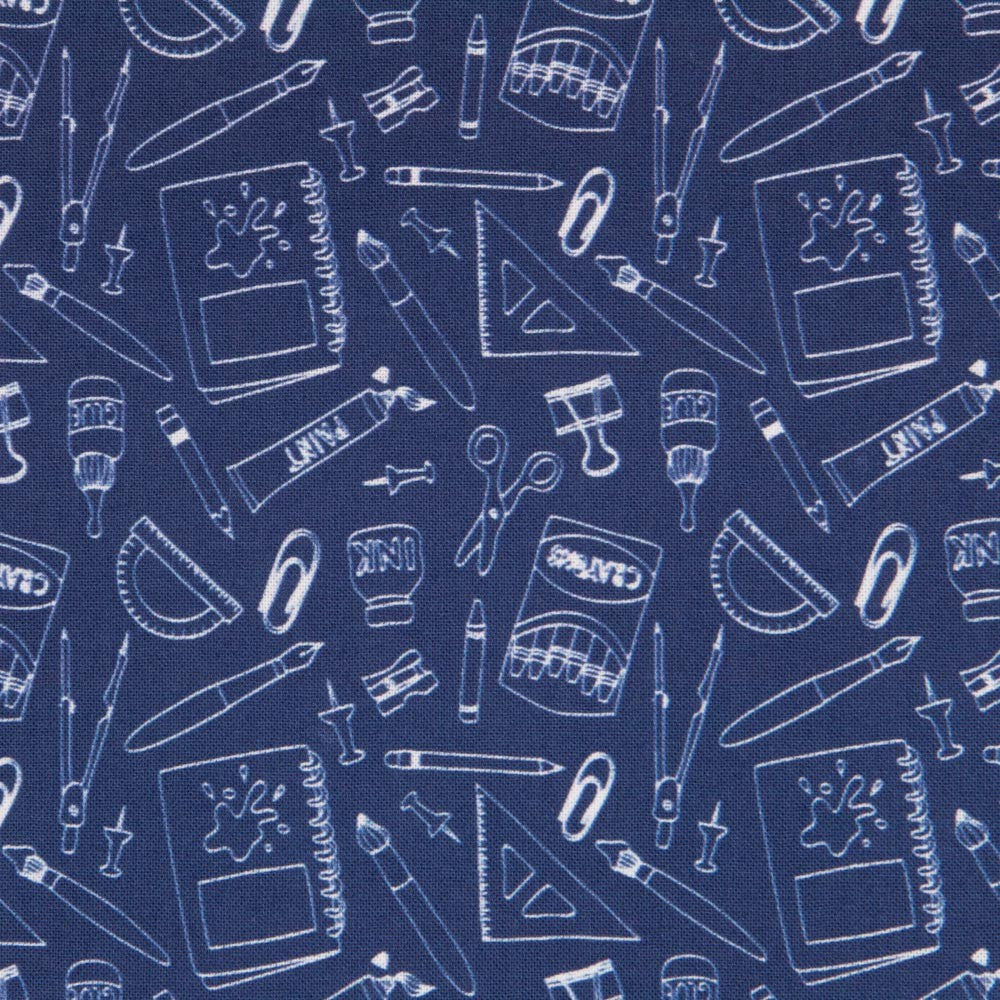 Popeline Hand Made Azul Denim - Ribes y Casals