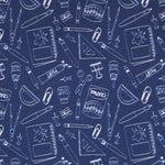 Popeline Hand Made Azul Denim - Ribes y Casals