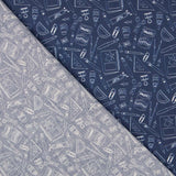 Popeline Hand Made Azul Denim - Ribes y Casals