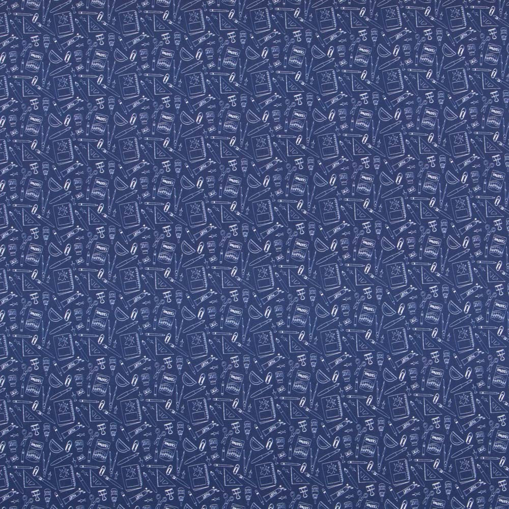 Popeline Hand Made Azul Denim - Ribes y Casals