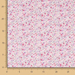 Popeline Happy Flowers Rosa - Ribes y Casals