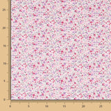 Popeline Happy Flowers Rosa - Ribes y Casals