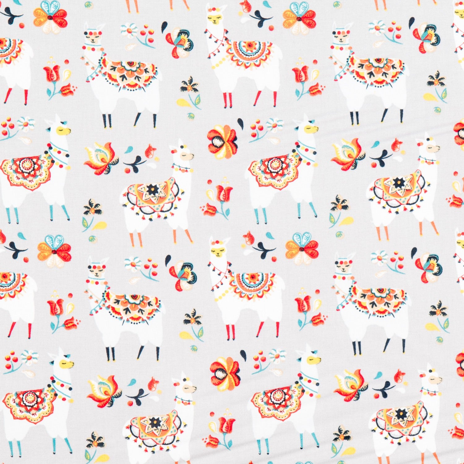 Poplin Flames Cinzento - Ribes y Casals