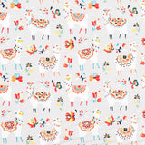 Poplin Flames Cinzento - Ribes y Casals