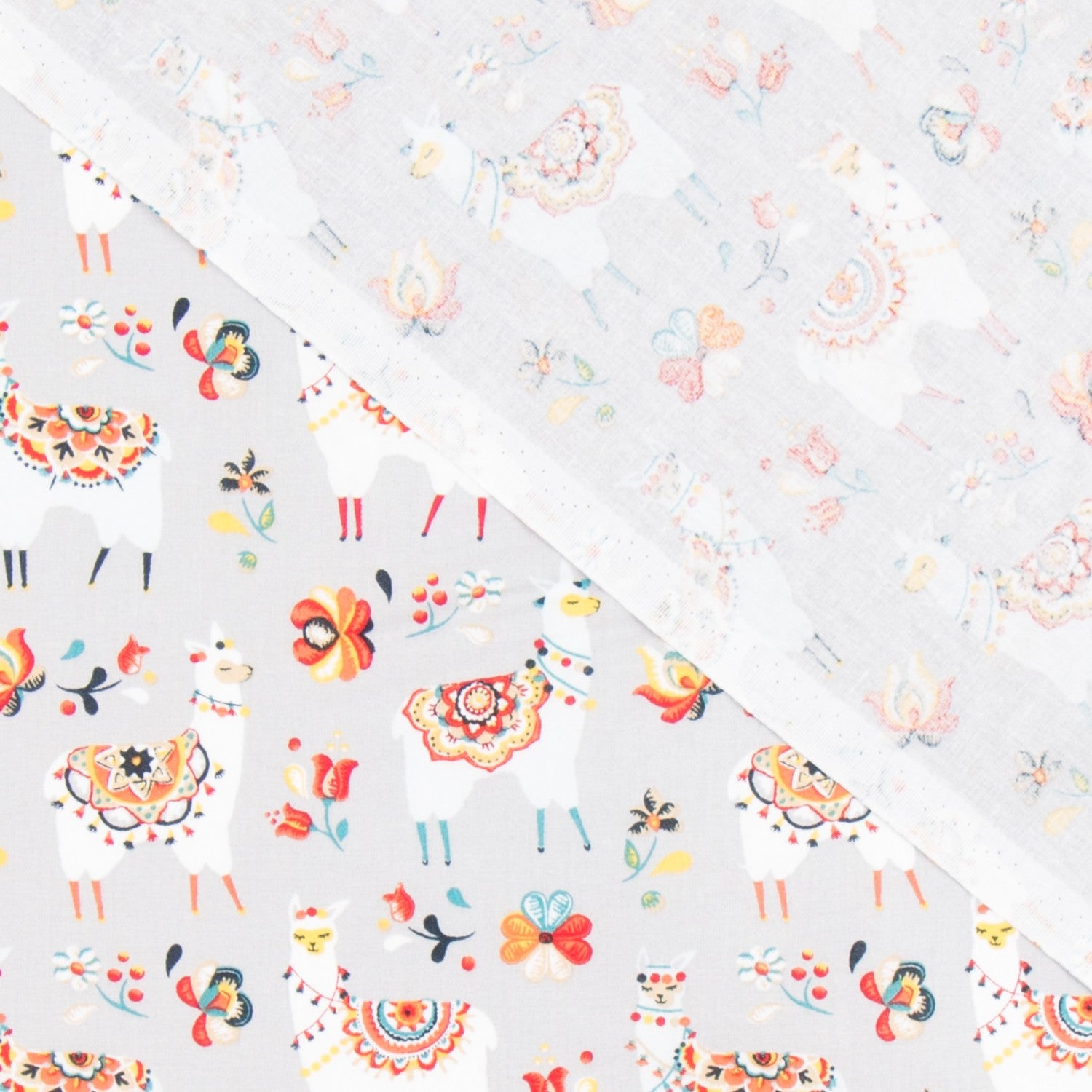 Poplin Flames Cinzento - Ribes y Casals