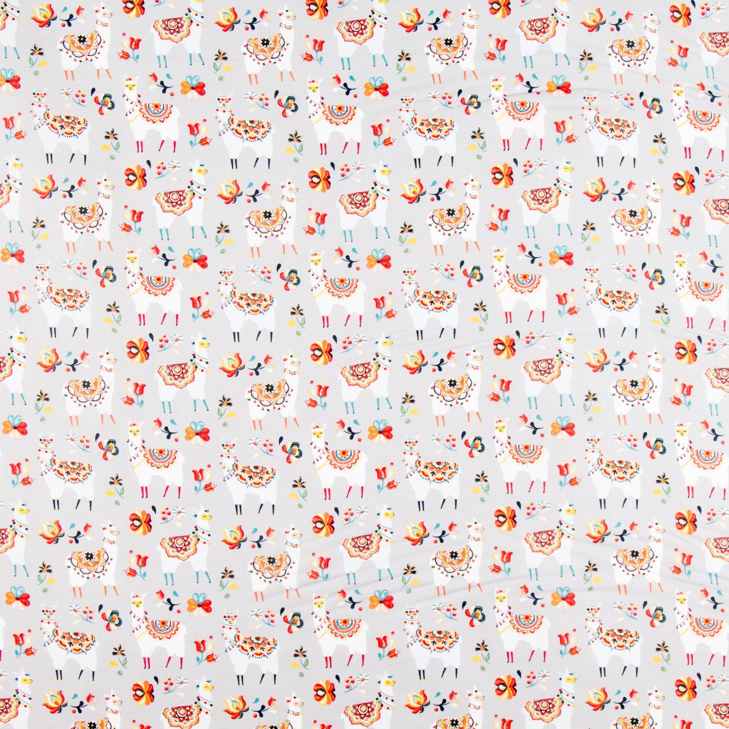 Poplin Flames Cinzento - Ribes y Casals