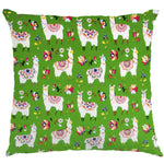 Popelín Llamas Verde - Ribes y Casals