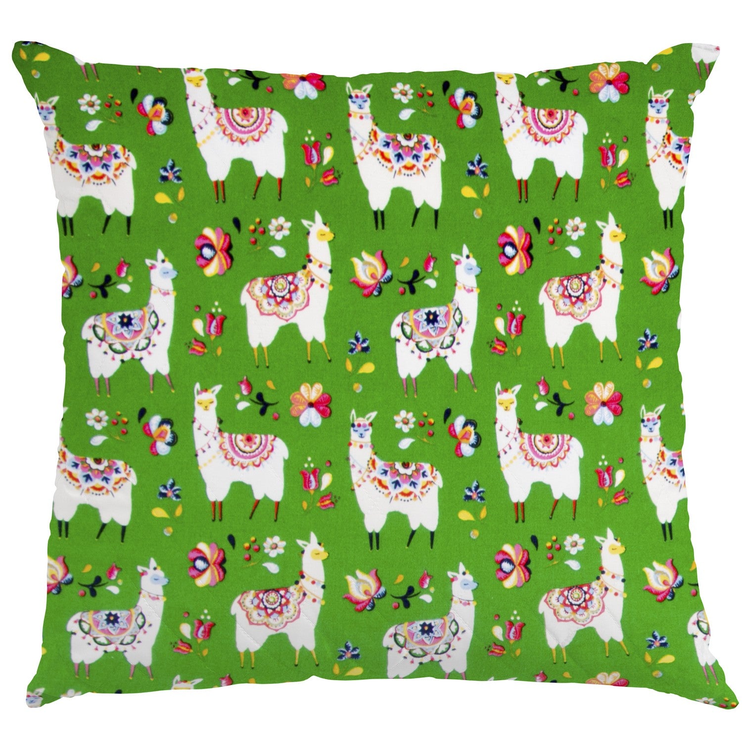 Popelín Llamas Verde - Ribes y Casals