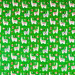 Popelín Llamas Verde - Ribes y Casals