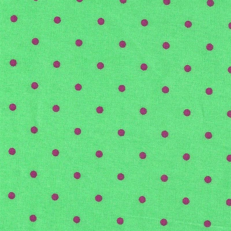 Popeline Bola Água-Marinho Fúcsia - Ribes y Casals