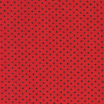 Popeline Bola Vermelho Preto - Ribes y Casals
