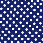 Popelina Lunar Sevilhana Fundo Azul Escuro - Ribes y Casals