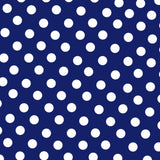 Popelina Lunar Sevilhana Fundo Azul Escuro - Ribes y Casals