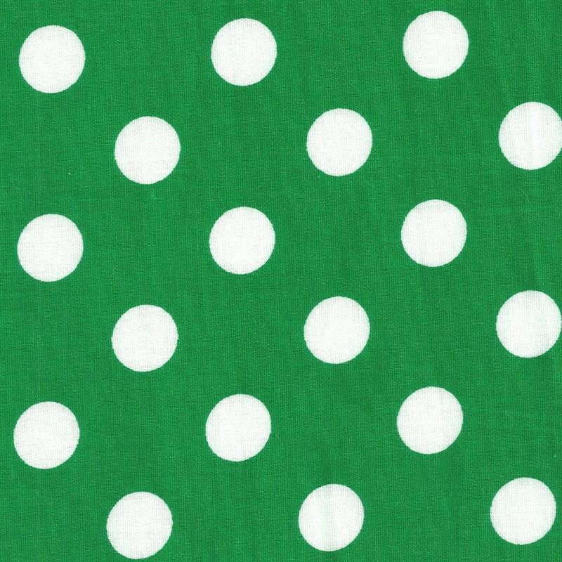 Popeline Bolas Dots Verdes - Ribes y Casals
