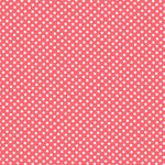 Popeline Bolas Flamenco Fundo Coral 2mm - Ribes y Casals