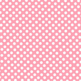 Popeline Bolas Flamenco Fundo Rosa Bébé 7mm - Ribes y Casals