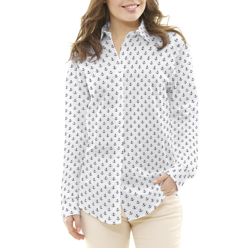 Tecido Infantil Baleia Azul Marinho - Ribes y Casals