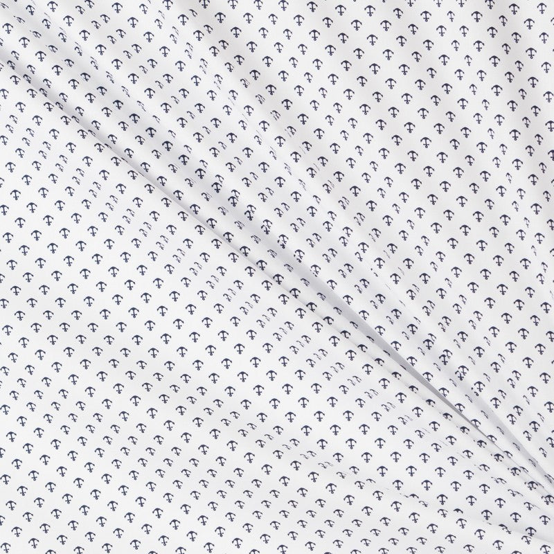 Tecido Infantil Baleia Azul Marinho - Ribes y Casals