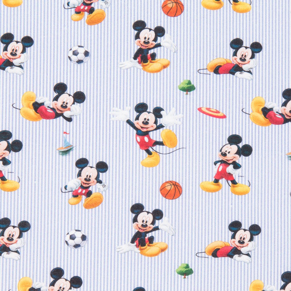 Popeline Mickey Mouse Listras - Ribes y Casals