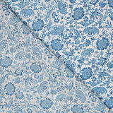 Tecido Popeline Dehli Azul - Ribes y Casals