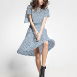 Tecido Popeline Dehli Azul - Ribes y Casals