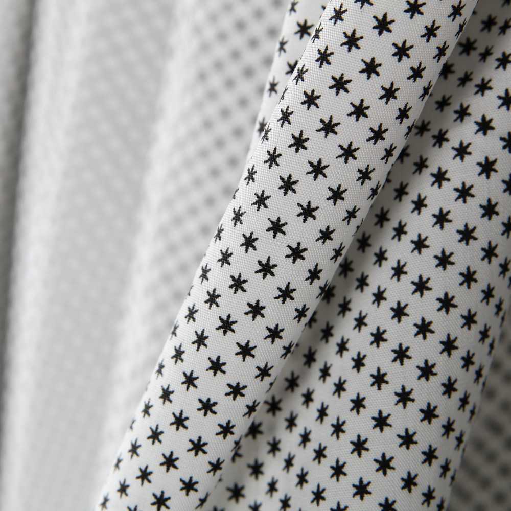 Tecido Popeline Moda Estrelinhas Pretas - Ribes y Casals