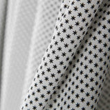 Tecido Popeline Moda Estrelinhas Pretas - Ribes y Casals