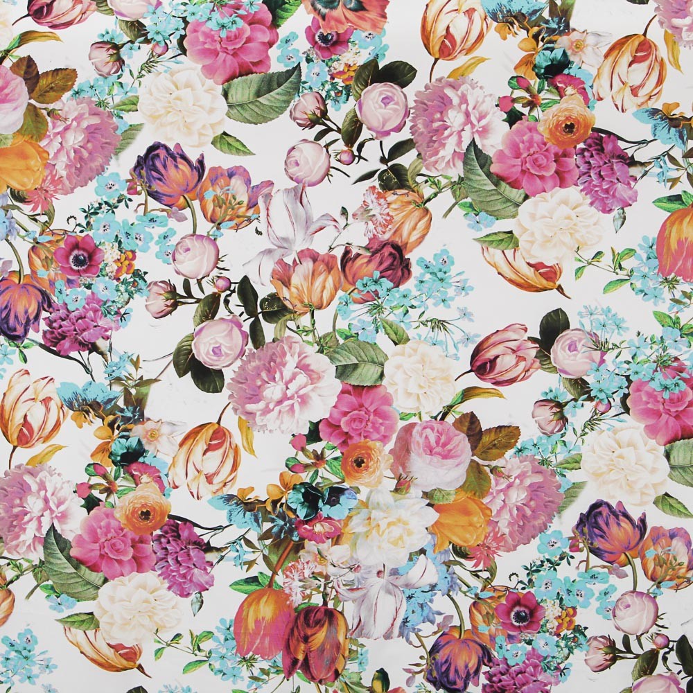 Tecido Popeline Moda Foral - Ribes y Casals