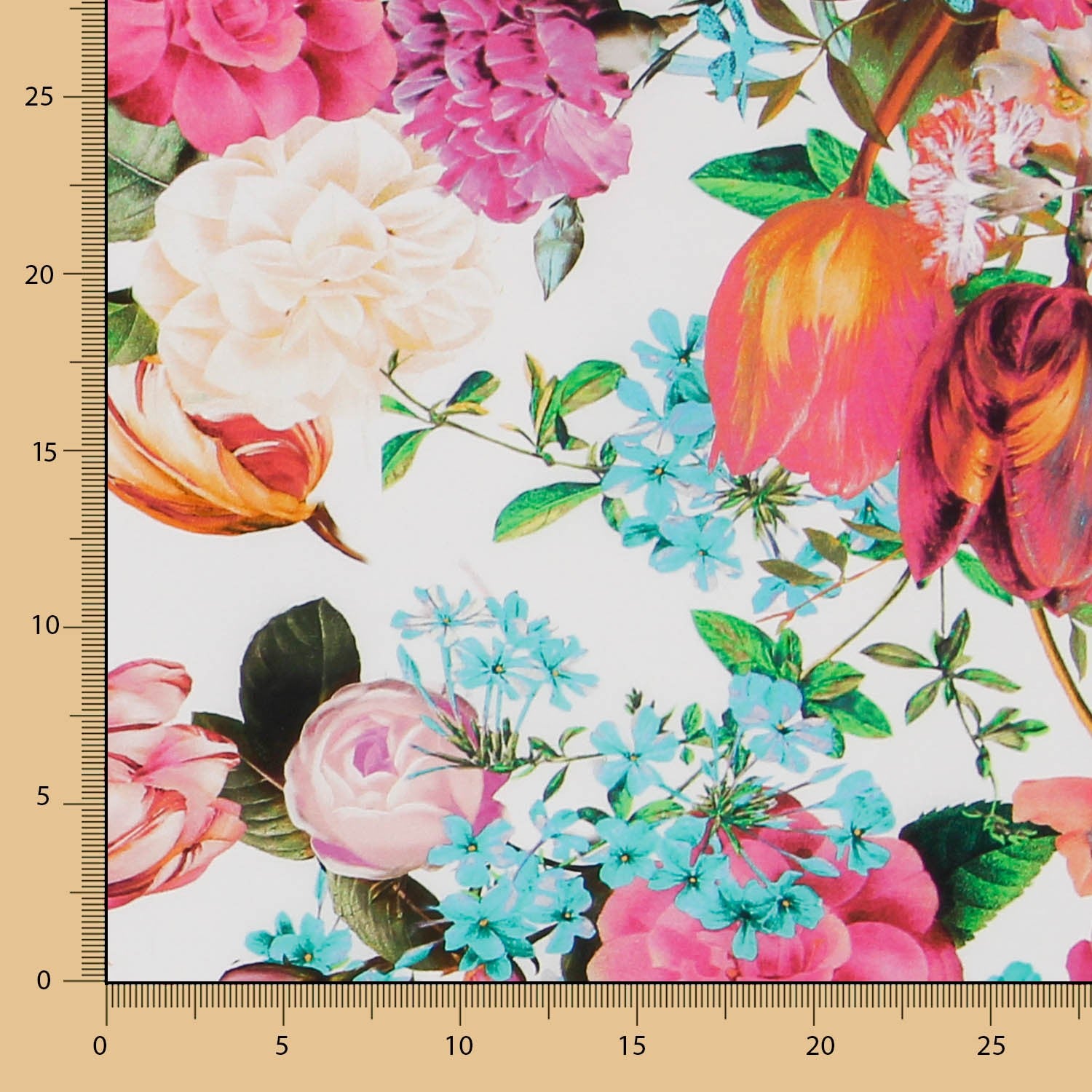 Tecido Popeline Moda Foral - Ribes y Casals