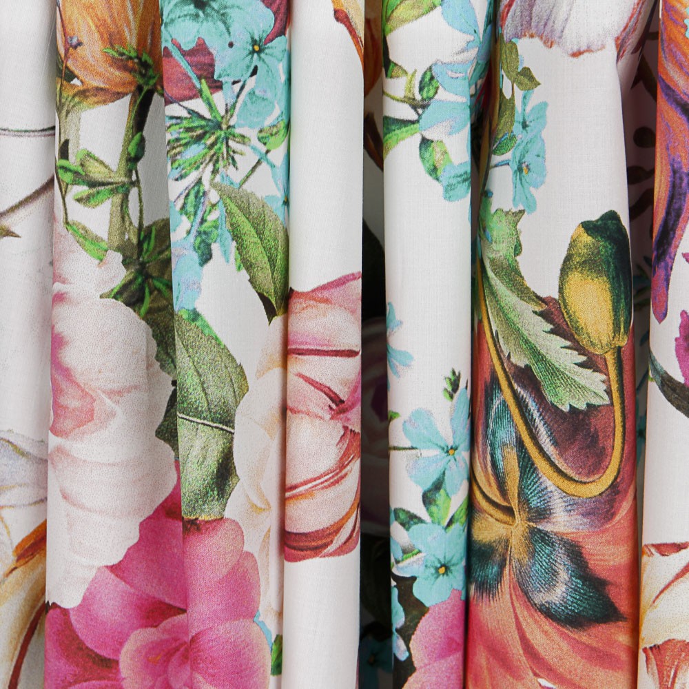 Tecido Popeline Moda Foral - Ribes y Casals