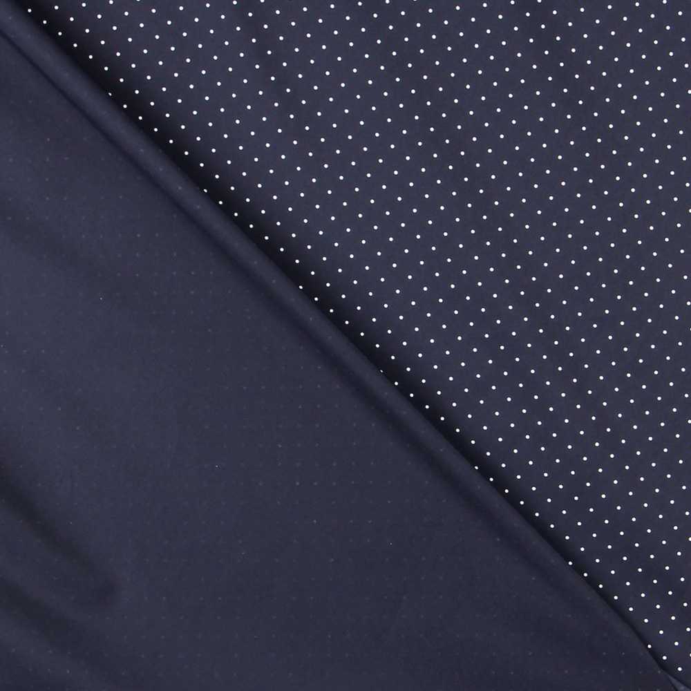 Tecido Popeline Moda Bolinhas Azuis 1mm - Ribes y Casals