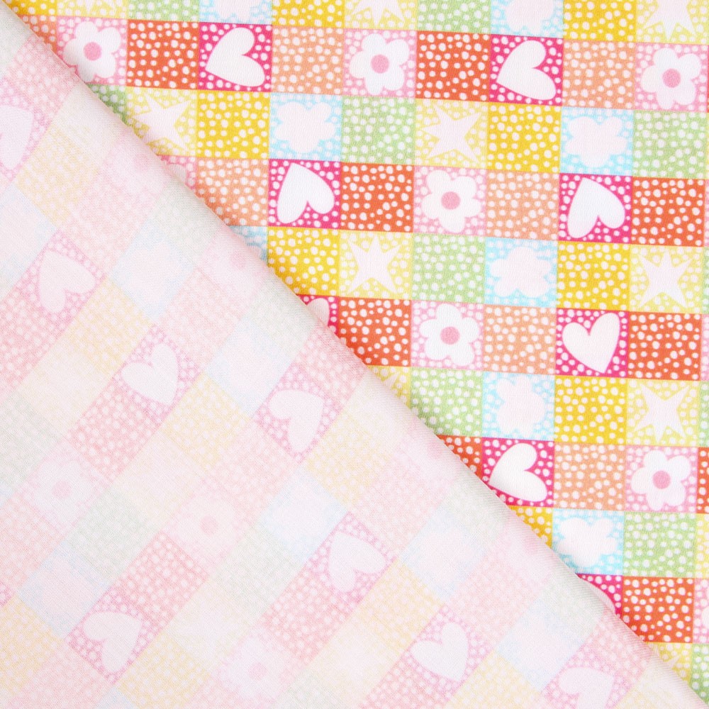 Popeline Mosaico Love - Ribes y Casals