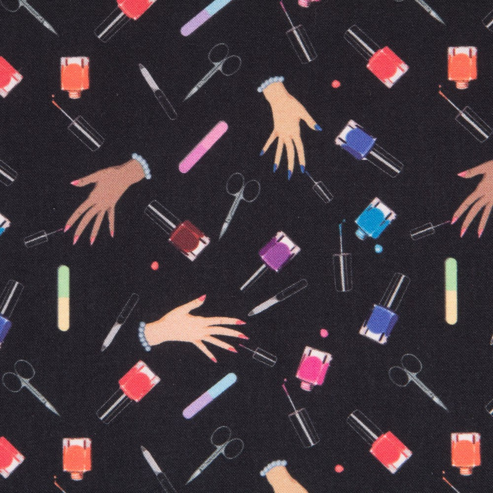 Popeline Nails Preto - Ribes y Casals