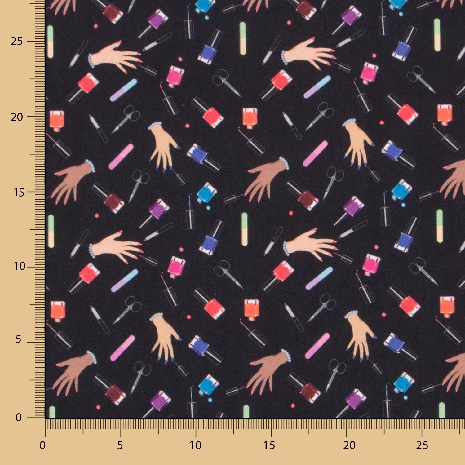 Popeline Nails Preto - Ribes y Casals