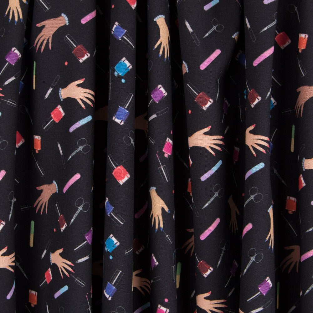 Popeline Nails Preto - Ribes y Casals