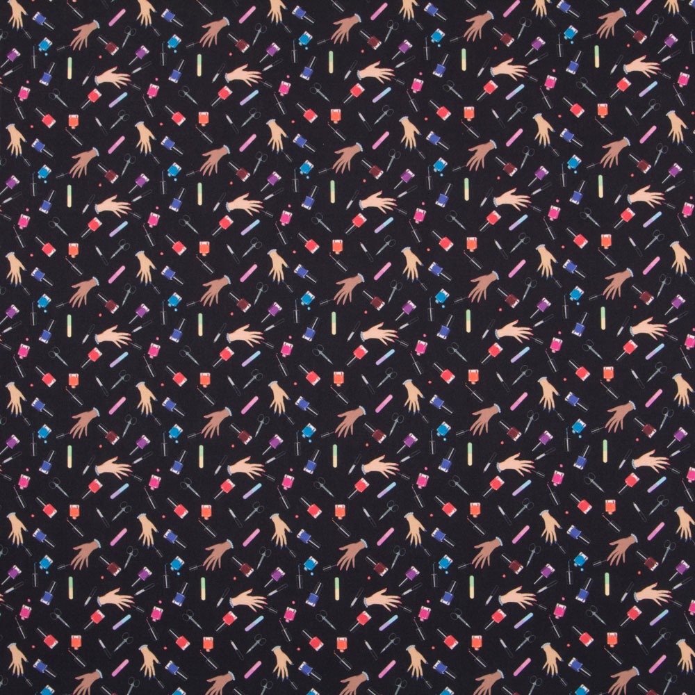 Popeline Nails Preto - Ribes y Casals