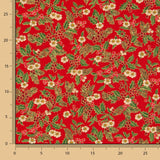 Tecido Natalino Encarnado - Ribes y Casals