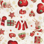 Tecido de Natal Christmas Cru - Ribes y Casals