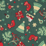 Tecido de Natal Christmas Verde - Ribes y Casals