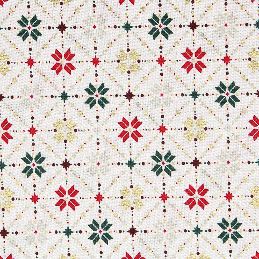Tecido de Natal Mosaico - Ribes y Casals