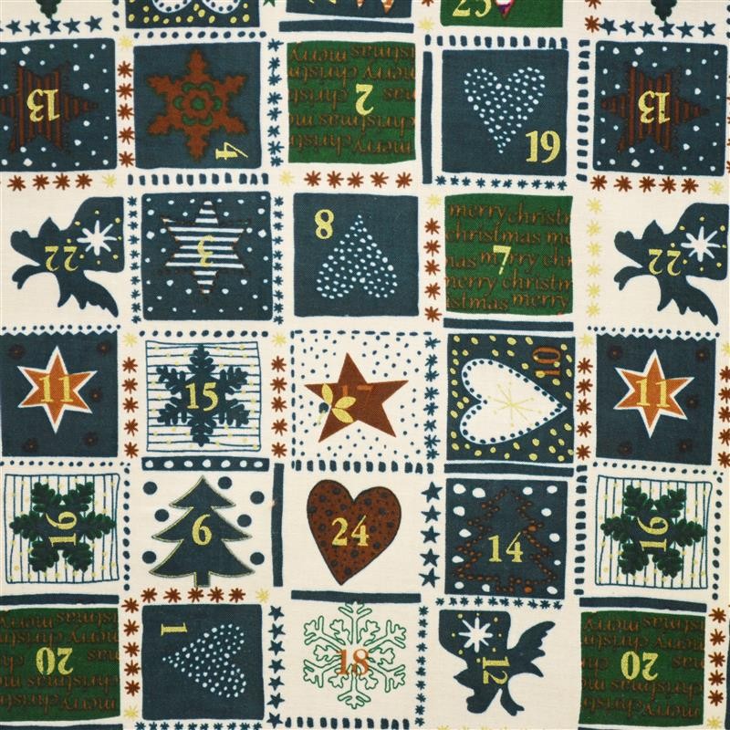 Números de Natal em popeline - Ribes y Casals