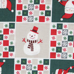 Tecido de Natal Patch Verde - Ribes y Casals