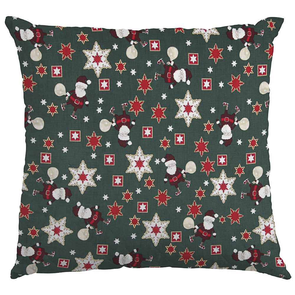 Tecido Pai Natal Verde - Ribes y Casals