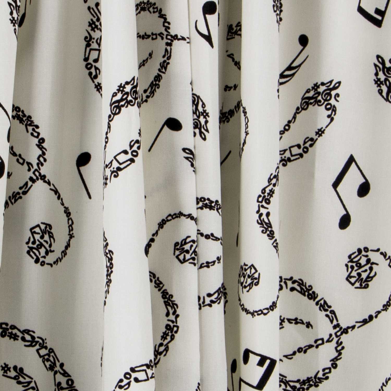 Popeline Notas Musicais Branca - Ribes y Casals