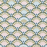 Popeline Patchwork Leques Pastel - Ribes y Casals